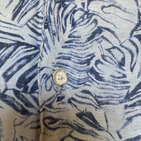 🔥 TASSO ELBA Mens Silk/Linen shirt short sleeve Beach Coastal vacation Sz XL - Picture 3 of 11